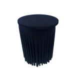 Suknjica za barski sto crna