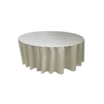 Okrugli stolnjak bež